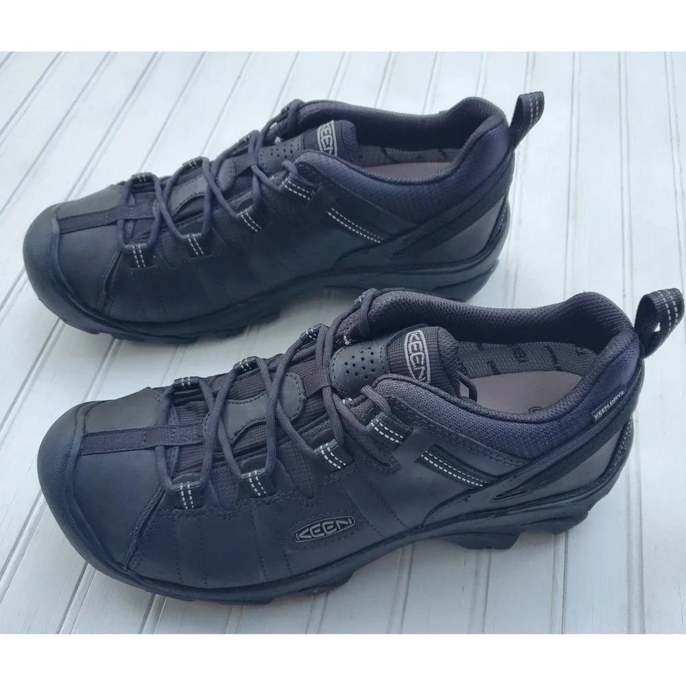 Keen Targhee II Wide WP Black Waterproof Hiking Shoes Mens 10 1029066